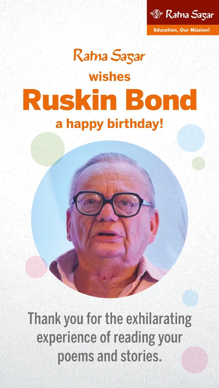 Ruskin Bond a happy birthday