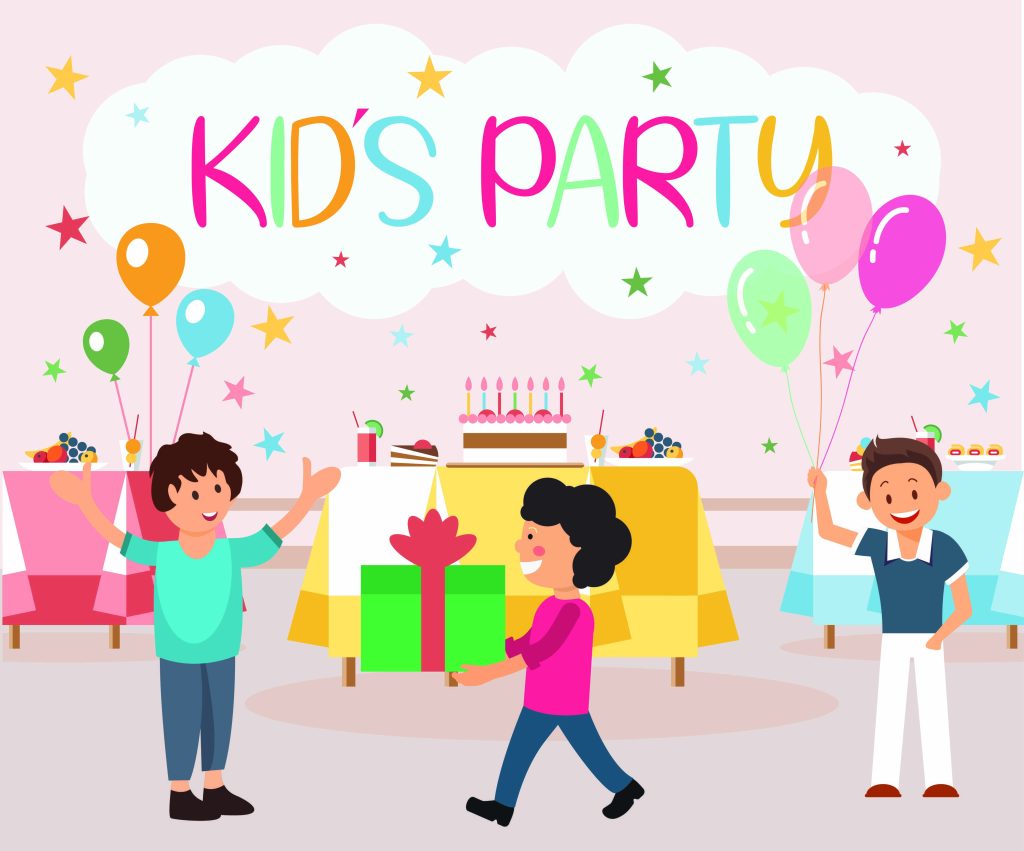 Kids party on New Year